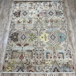 #42955  8x5.8 ft  modern chobi rug