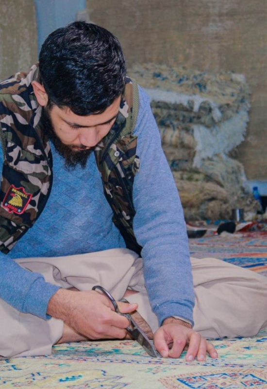 Woolen Yarn Spinning & Handmade Carpet Weaving